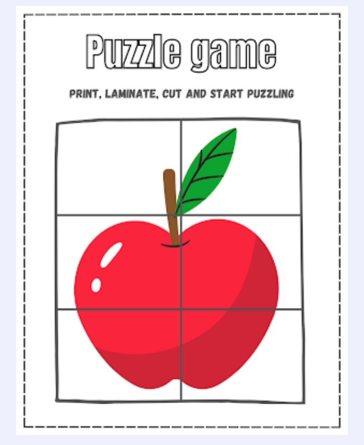 Brain puzzle activity sheet